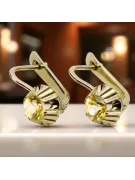  Žlutý peridot 14k žluté zlato Vintage vec027y